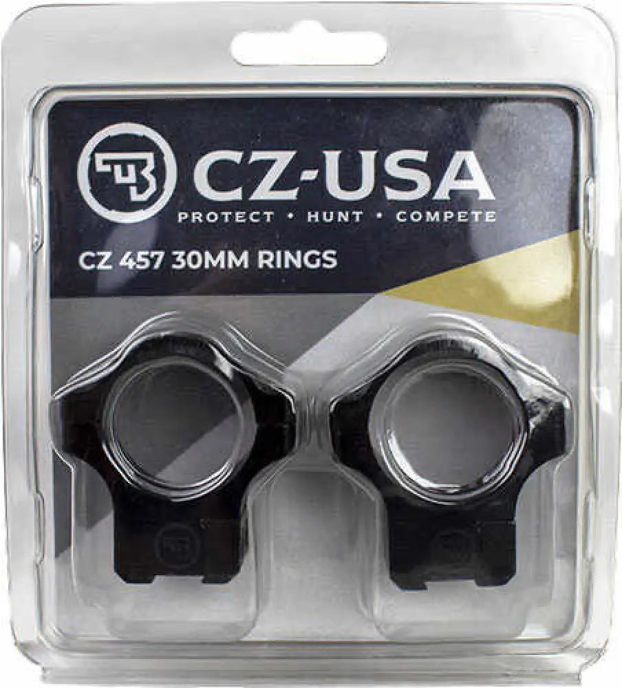 Cz Usa 457 30mm Aluminum Scope Rings 11mm Dovet Matte Black - 40087