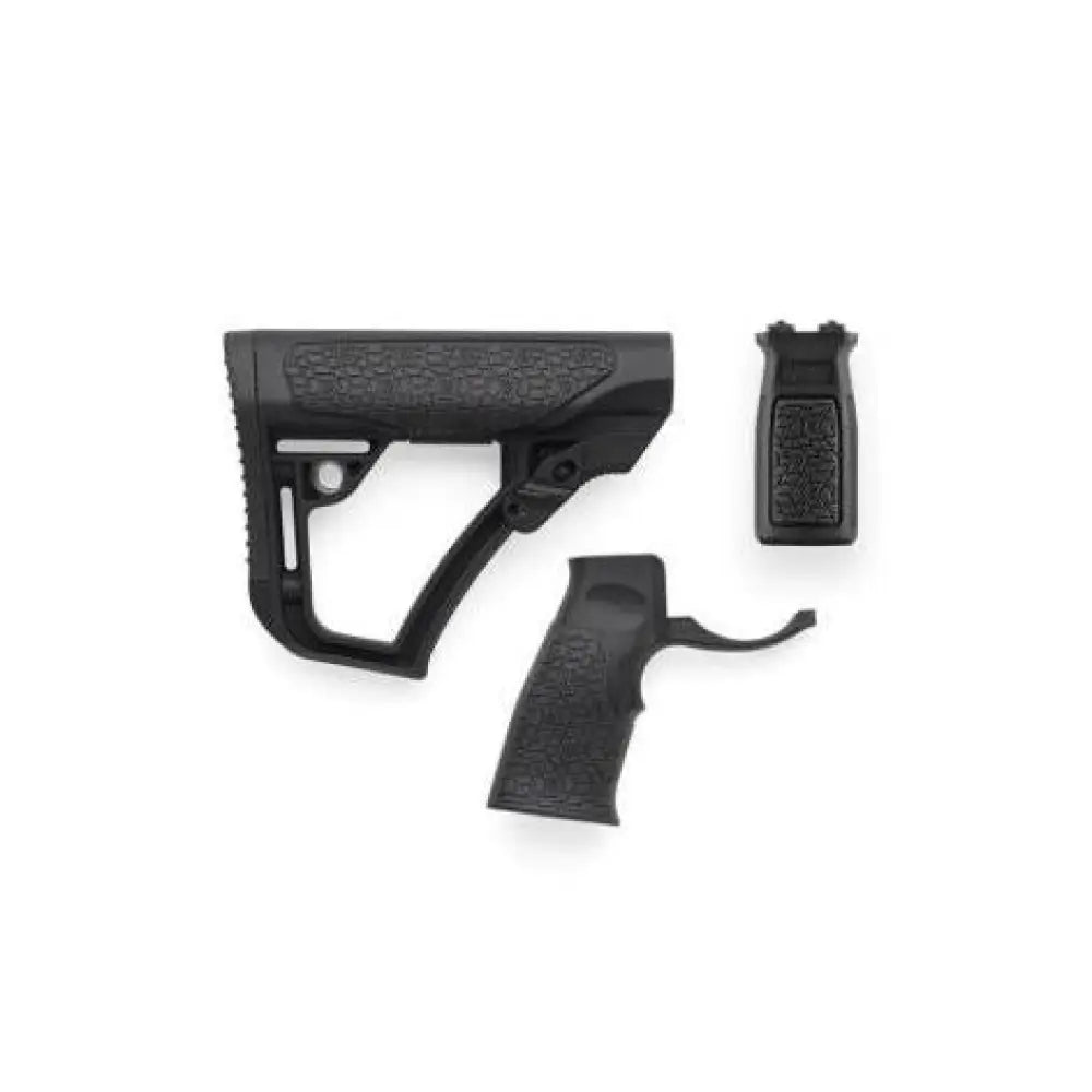 Daniel Defense Grips Buttstock Pistol Grip & M-lok Vertical Foregrip Combo - Black Buy at Faith and Freedom Outdoors