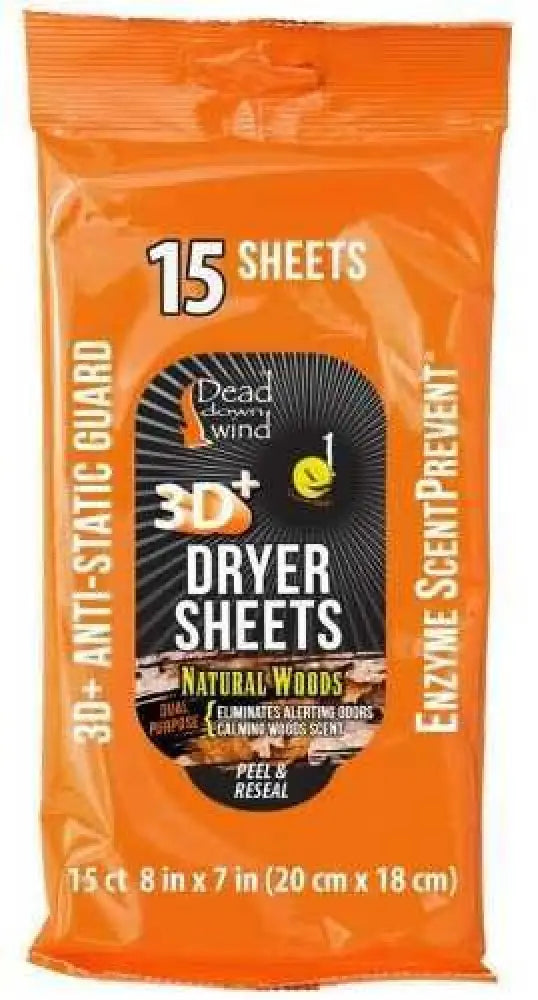 Dead Down Wind Dryer Sheets Natural Woods 15 Pk. Model: 11913