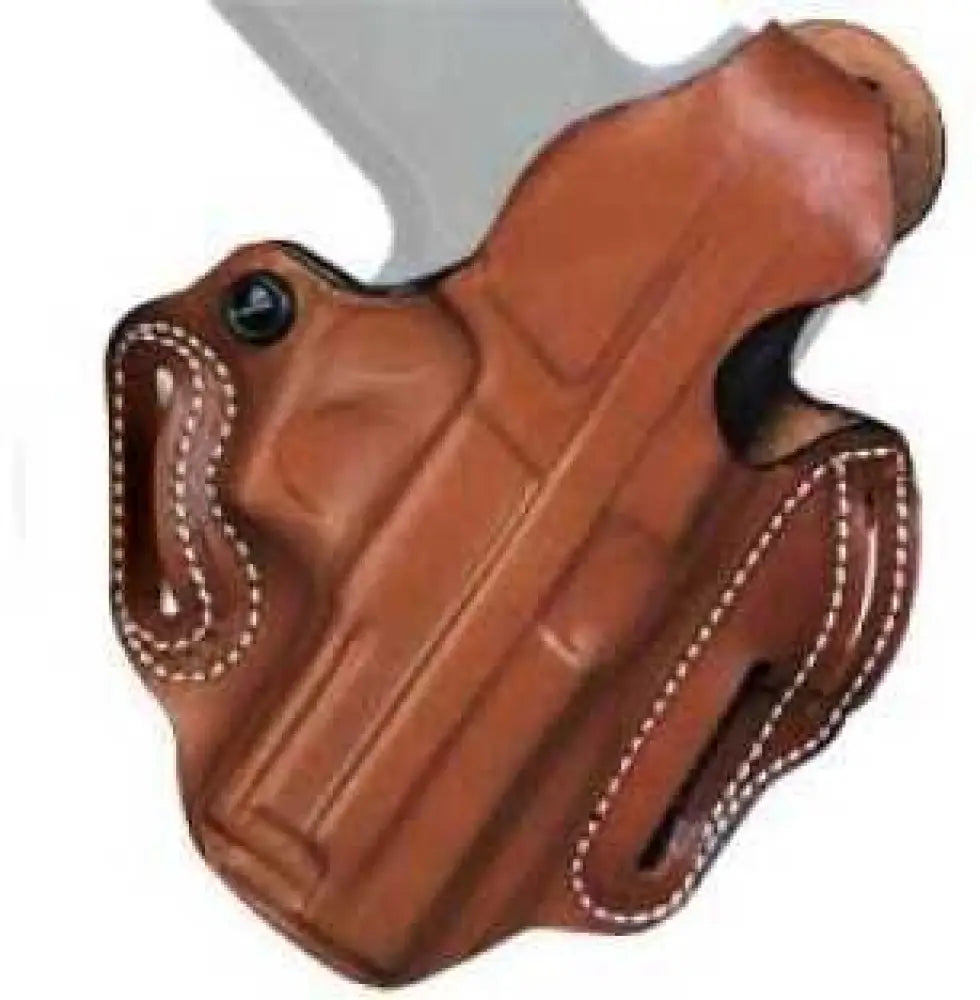 Desantis 001 Thumb Break Scabbard Belt Holster Right Hand Tan for Glock 19 23 32 36 Leather - 001tab6z0
