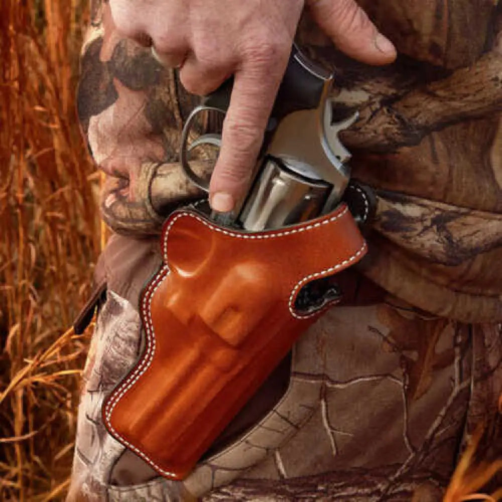 Desantis Gunhide Dual Angle Hunter Tan Saddle Leather Owb Fits Glock 40 Right Hand - 016tc5lz0