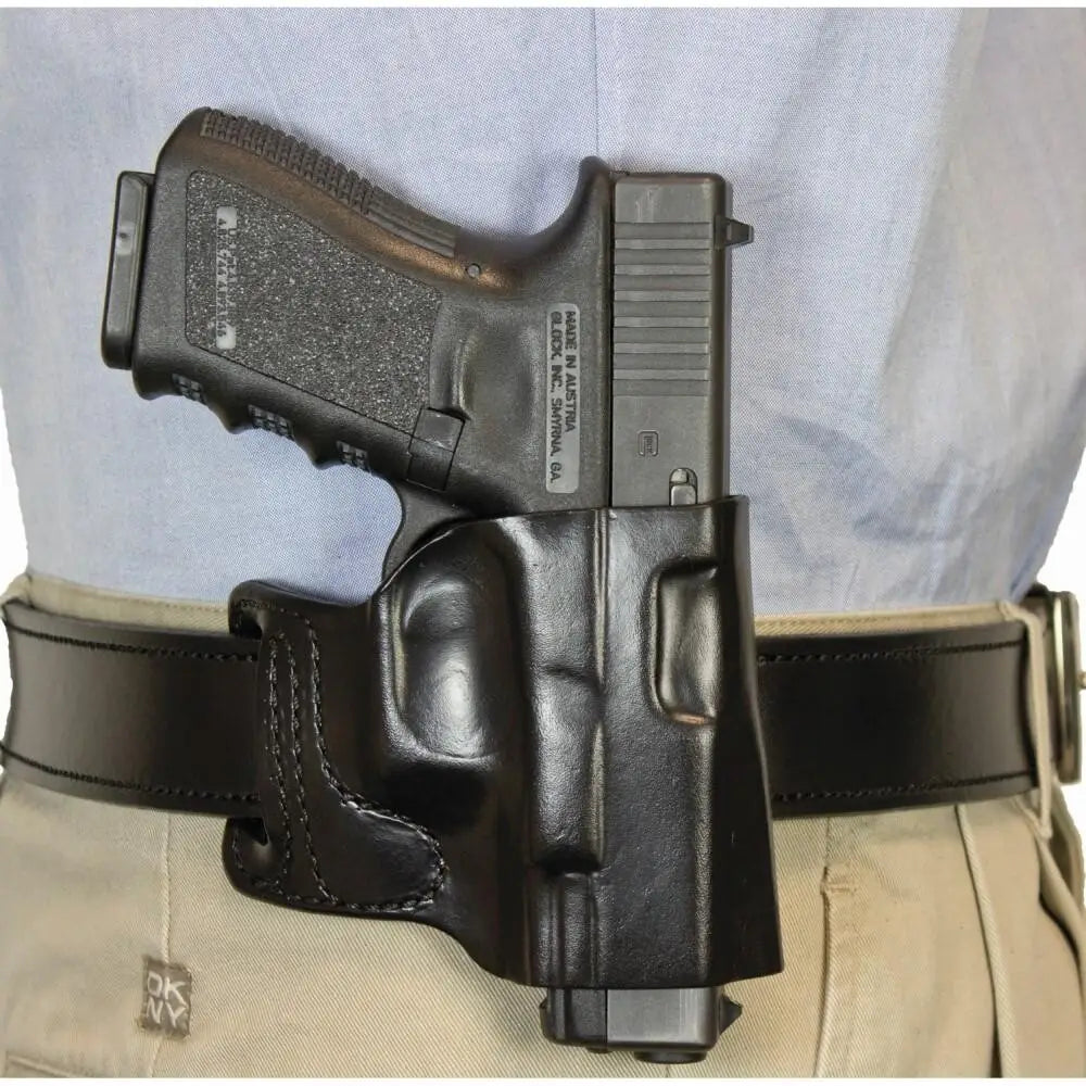 Desantis Leather Gun Holsters Desantis E-gat Slide Holster for Glock 43 Black Right Hand Buy at Faith and Freedom