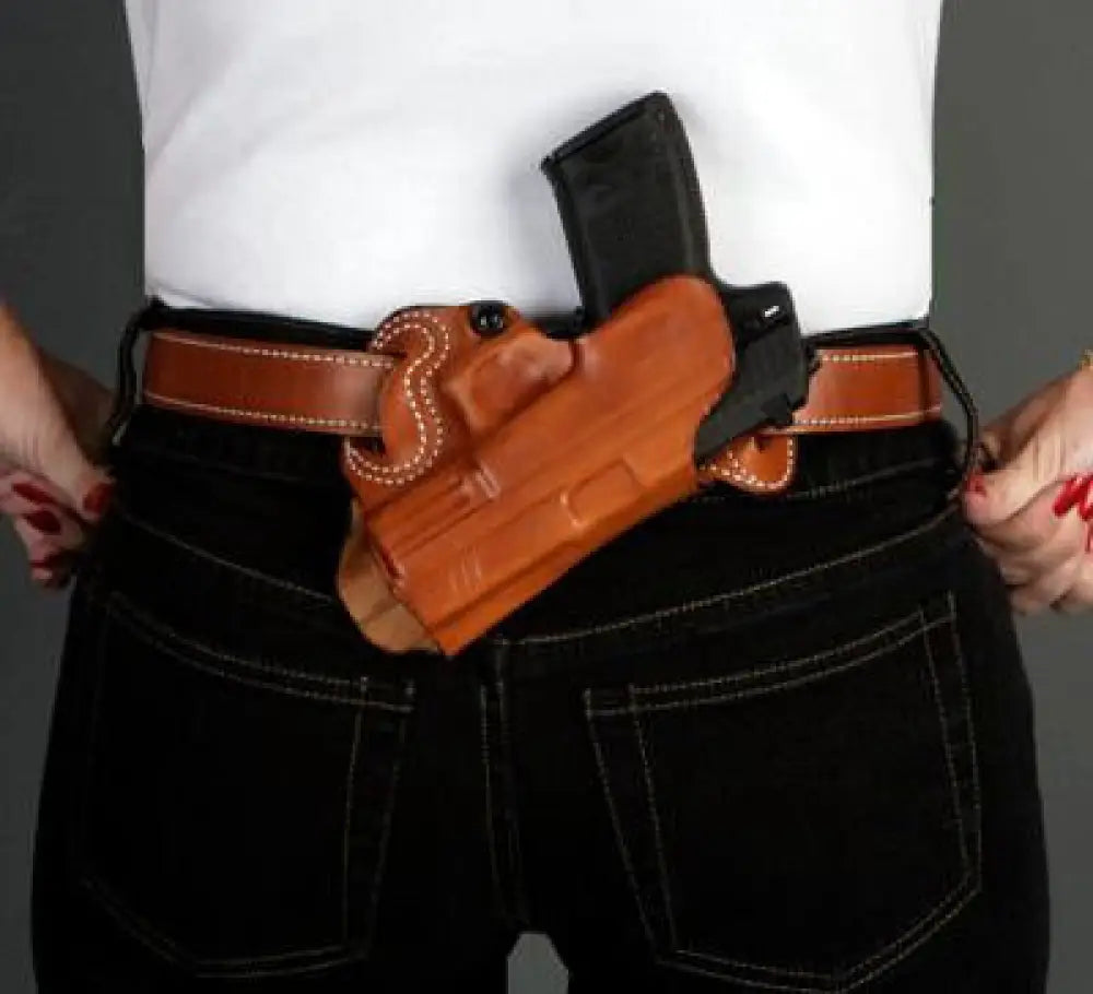 Desantis Leather Gun Holsters Desantis for Glock 26 27 33 Small of Back-style 067 Left Hand Tan Buy at Faith