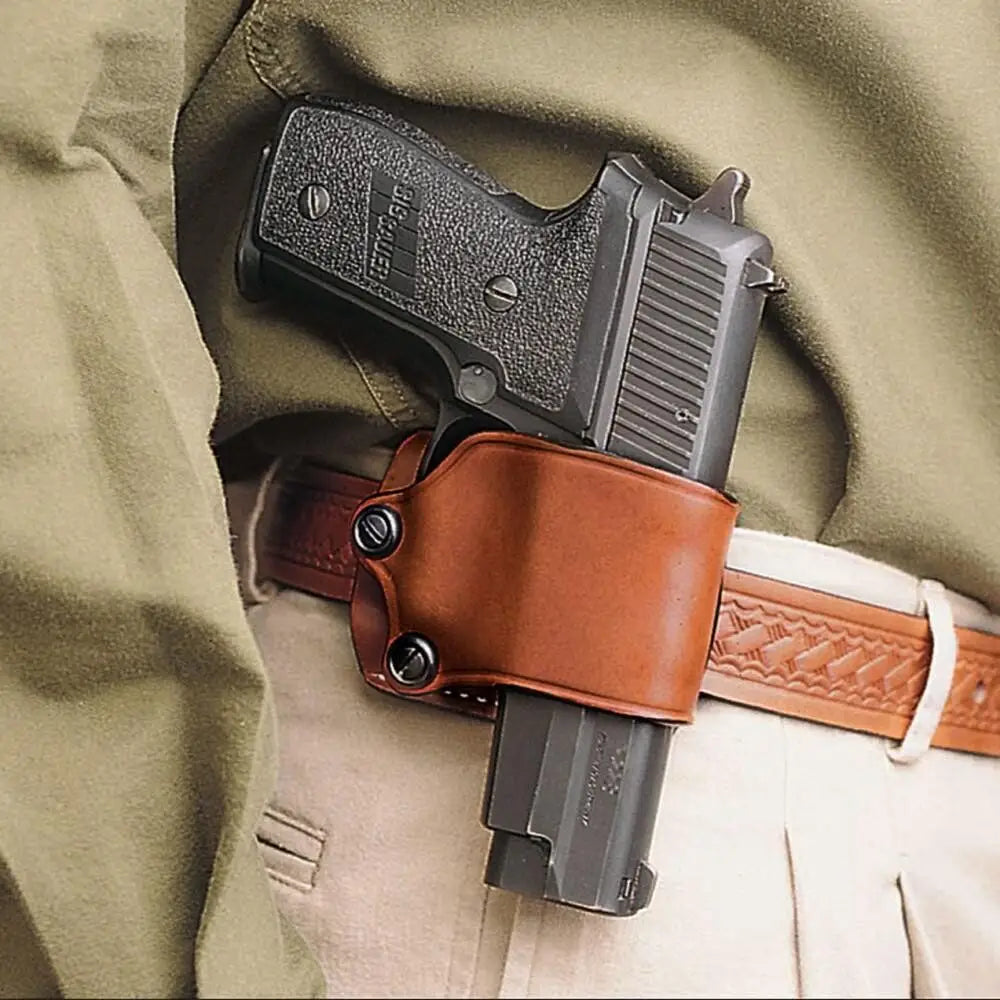 Desantis Leather Shooting|gun Holsters Desantis #023 Yaqui Slide Holster for Most Single Action Autos Tan Right Hand