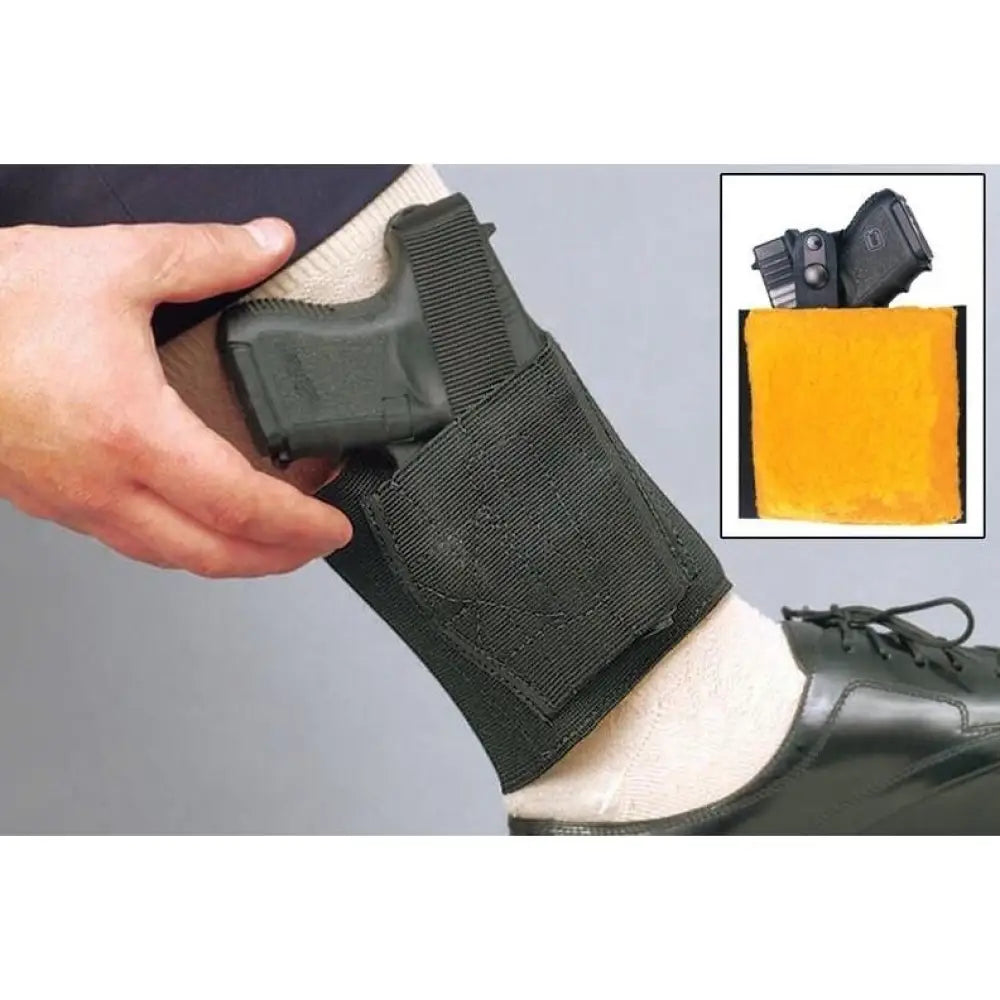 Desantis Leather Shooting|gun Holsters Desantis Apache Ankle Rig Holster for Most Small Autos Black Right Hand Buy