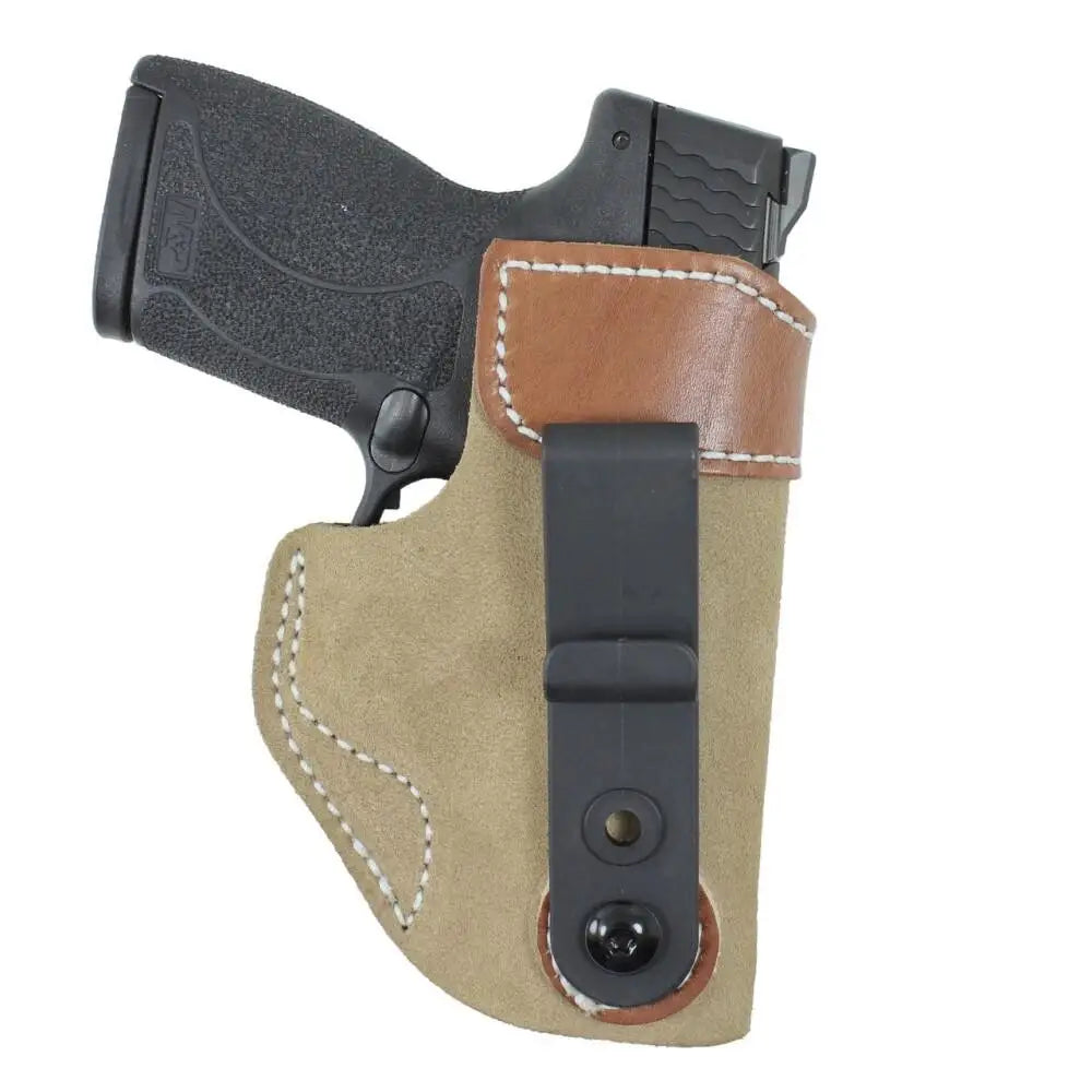 Desantis Leather Shooting|gun Holsters Desantis Sof-tuck Holster for Kahr K9 Natural Suede Right Hand Buy at Faith