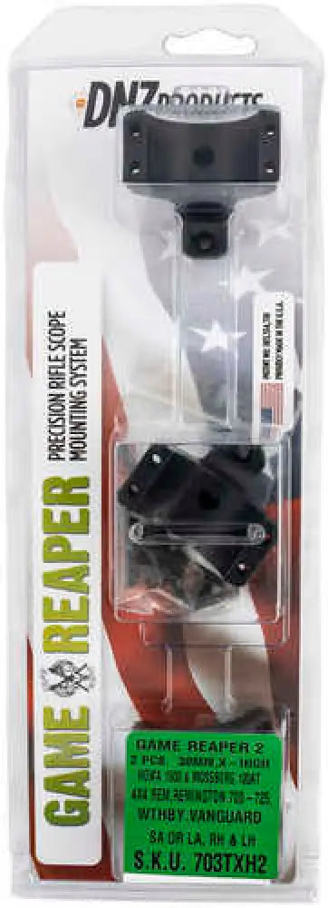 Dnz Game Reaper 2 Scope Mount/ring Combo Matte Black Rem 700/721/725 Howa 1500 30mm Tube Extra High Rings Aluminum Rifl
