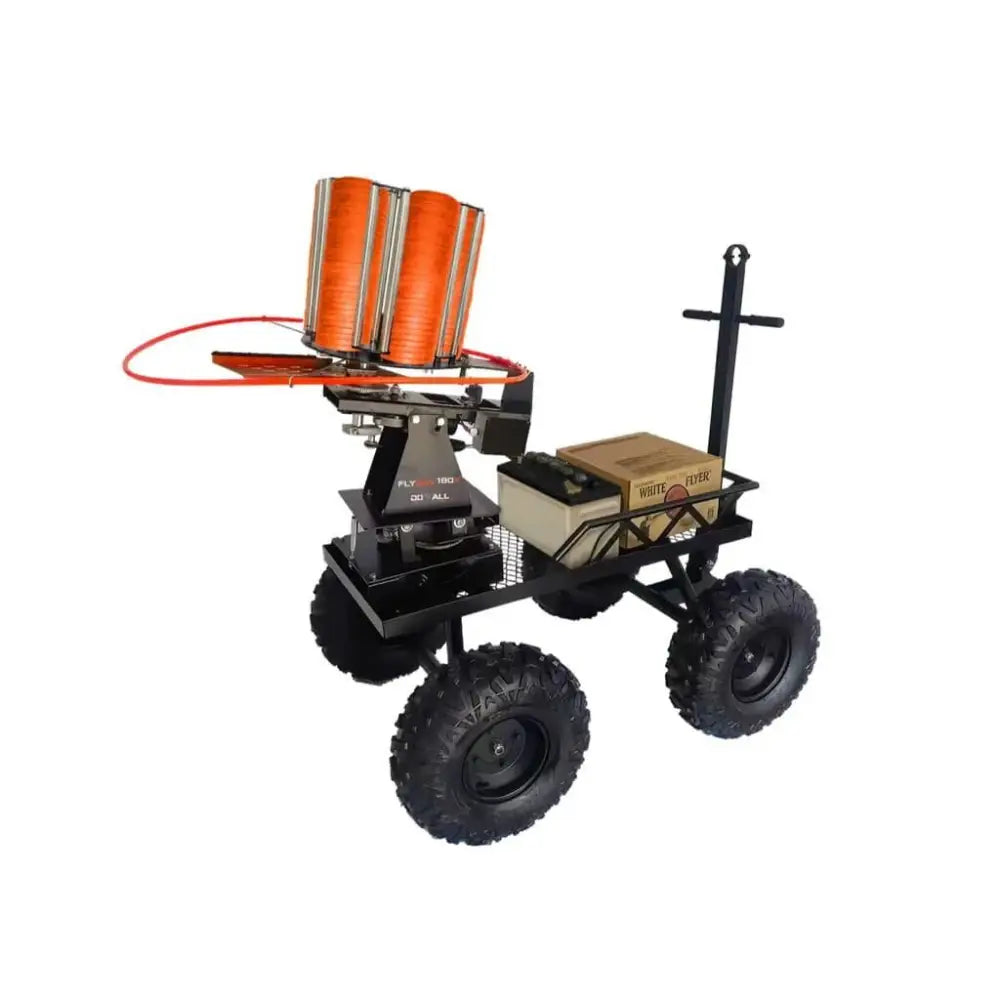 Do All Outdoors Clay Target Throwers Flyway 180 Auto Thrower with Wobarreler Kit Buy at Faith and Freedom