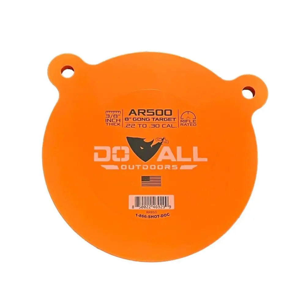 Do All Outdoors Steel Targets Ar500 Target 3/8’’x 8’’ Round Gong/nm500 Buy at Faith and Freedom