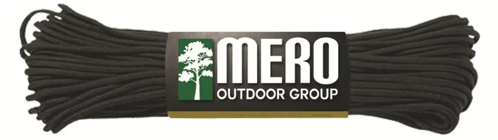 E.l. Wood. Emergency & Survival Mero 550 Paracord - 100’ Lb Black Buy at Faith and Freedom Outdoors