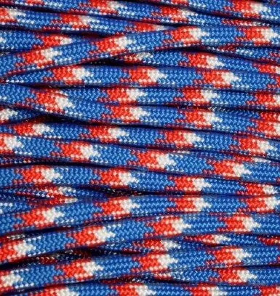 E.l. Wood. Emergency & Survival|outdoors Mero 550 Paracord - 100’ Lb Red/white/blue Camo Buy at Faith and Freedom