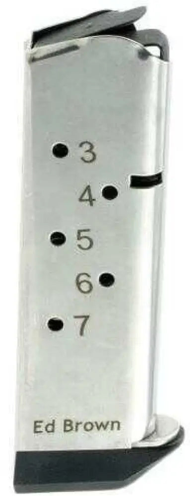 Ed Brown Magazine 1911 Government Commander 45 Acp 7-round Stainless Steel Md: 847