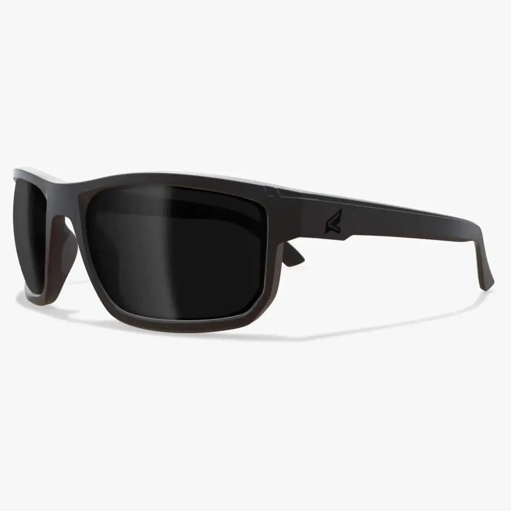 Edge Eyewear Safety Glasses Defiance Black Frame with Polarized Smoke Vapor Shield Lens Buy at Faith and Freedom