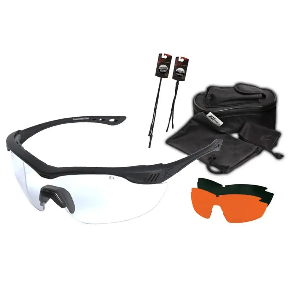 Edge Eyewear Sunglasses|shooting Glasses Overlord 3 Lens Safety Kit with Vapor Shield Lenses Buy at Faith and Freedom