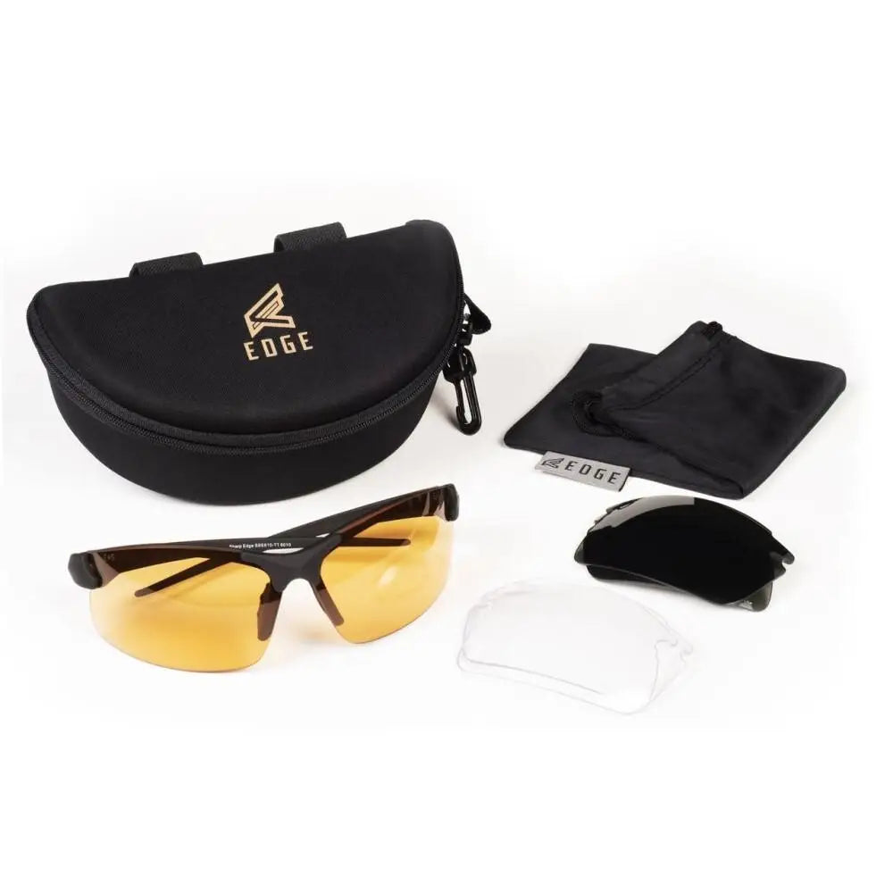 Edge Eyewear Sunglasses|shooting Glasses Sharp Safety 3 Lens Kit Anti-fog Anti-scratch Buy at Faith and Freedom Outdoors