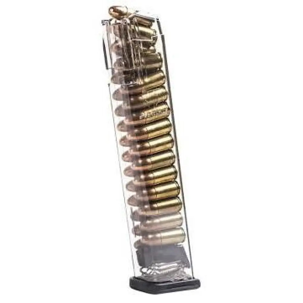 Elite Tactical Systems Group Handgun Magazines Elite Tactical Systems Magazine Clear for Glock Model 17/18/19/26/34 9mm
