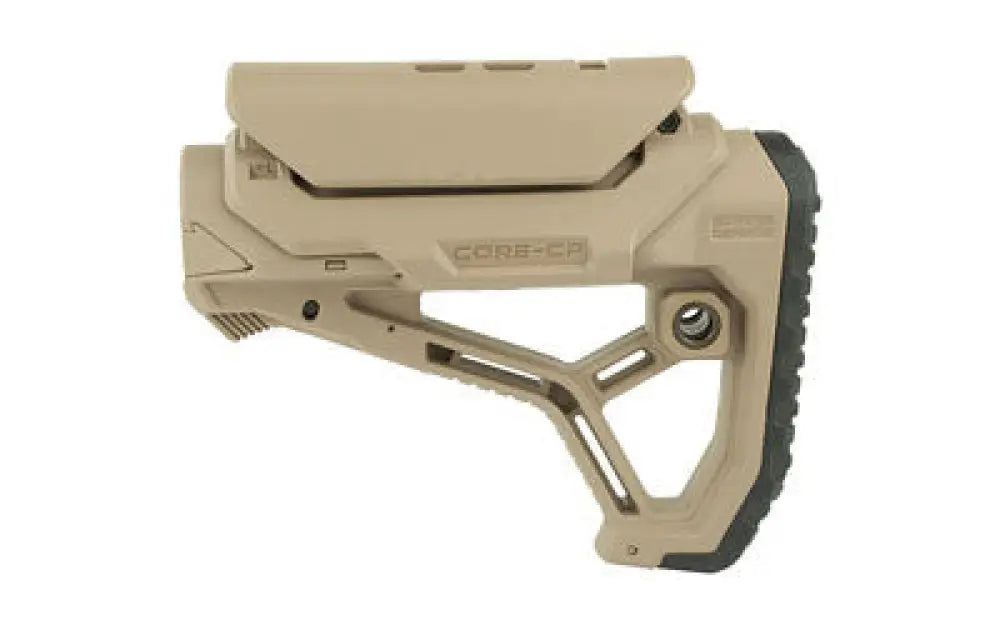 Fab Def Ar15 Stock W/cheek Rest Tan Buy at Faith and Freedom Outdoors - Stocks & Buffer Tubes - Stock