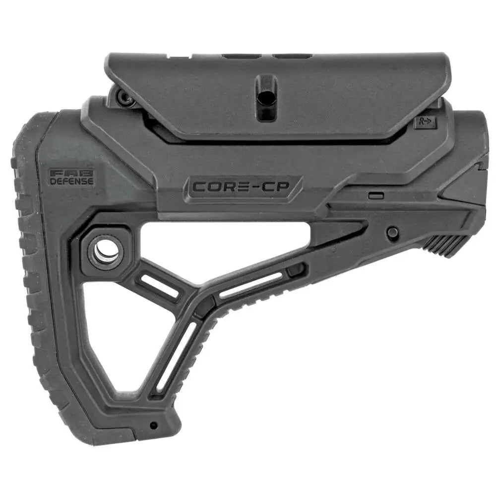 Fab Defense Chassis & Stocks Fab Defense Gl-core Cp Buttstock with Adjustable Cheek-rest for Milspec and Commercial