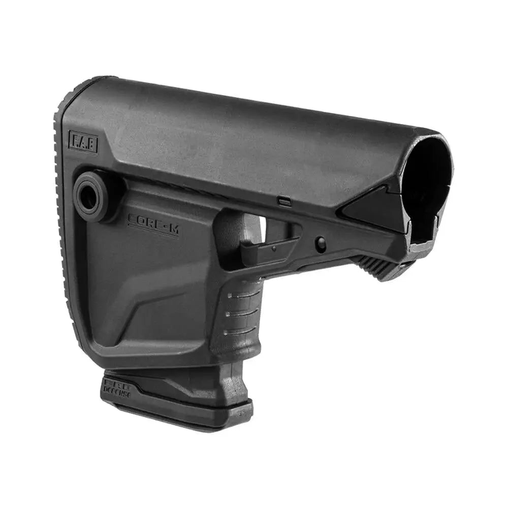 Fab Defense Chassis & Stocks Fab Defense Gl Core m M4 Survival Buttstock with Built-in Mag Carrier Black Buy at Faith
