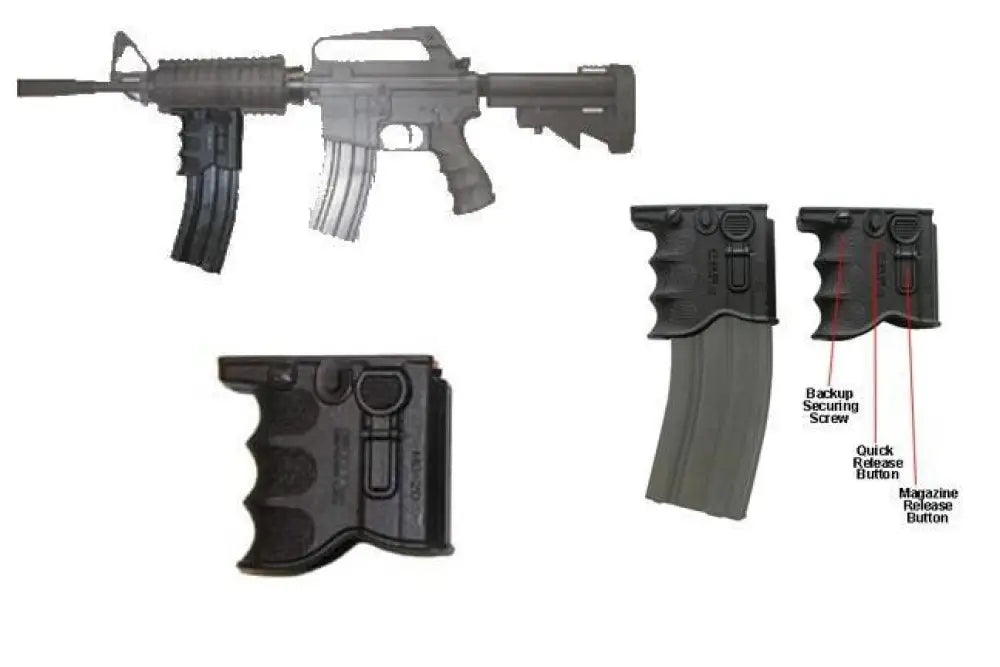 Fab Defense Grips Mako Group Ar-15 Quick Release Front Grip Magazine Adapter Buy at Faith and Freedom Outdoors