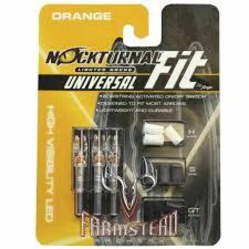 Feradyne Outdoors Arrow Components|archery Accessories Nockturnal Universal Lighted Nocks Size Orange Buy at Faith