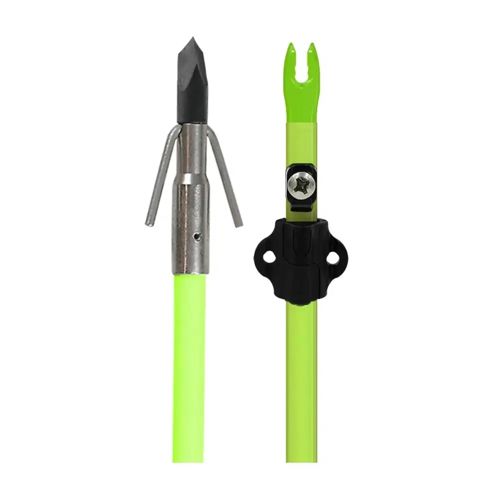 Feradyne Outdoors Bowfishing Accessories Muzzy Classic Chartreuse Fish Arrow with Gar Point & Safety Buy at Faith