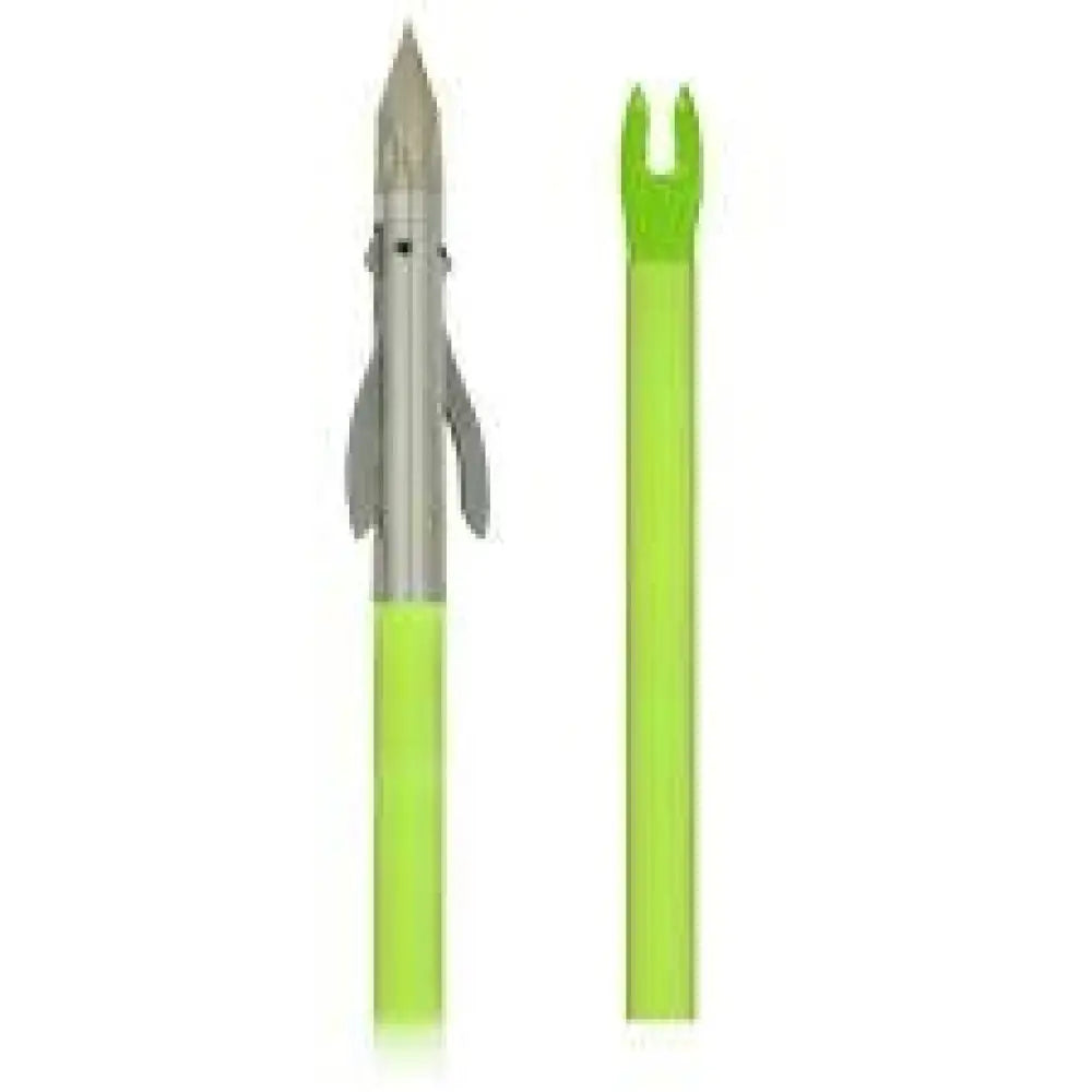 Feradyne Outdoors Bowfishing Accessories Muzzy Iron 2-blade Fish Point w Chartreuse Arrow Buy at Faith and Freedom