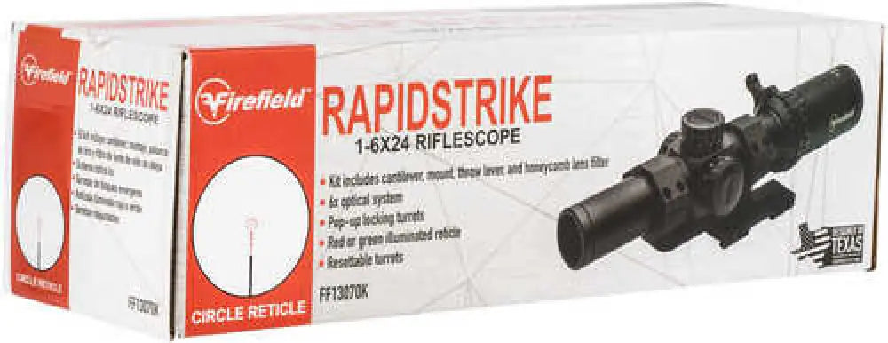 Firefield Rapid Strike 1-6x 24mm Illuminated Red/green Circle - Ff13070k