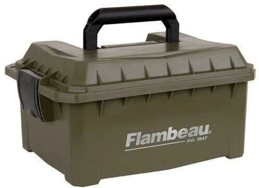 Flambeau 7415sb Shotshell Ammo can 12/20 Gauge 9.625’’ l x 7.5’’ w 4.25’’ d 4 Boxes Tan