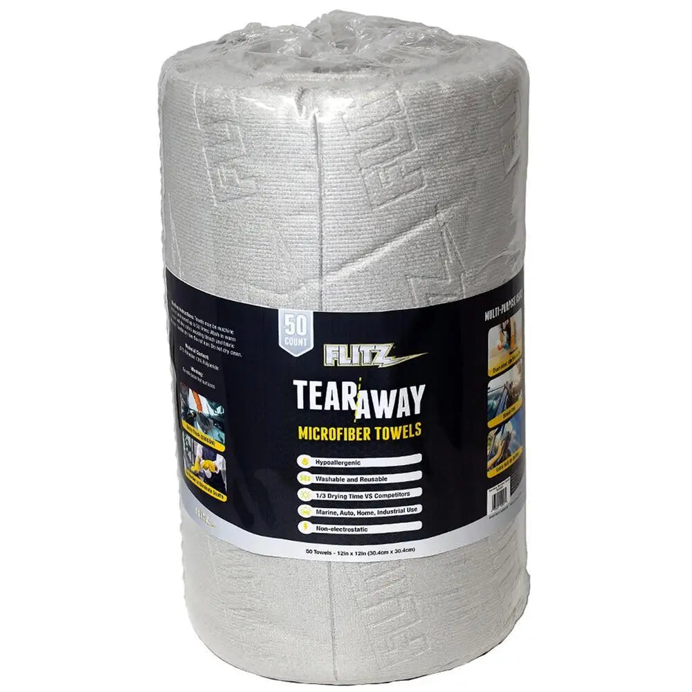 Flitz Cloths & Wipes Tear-away Microfiber Polishing 12’’x12’’ Grey 50/ct Buy at Faith and Freedom Outdoors