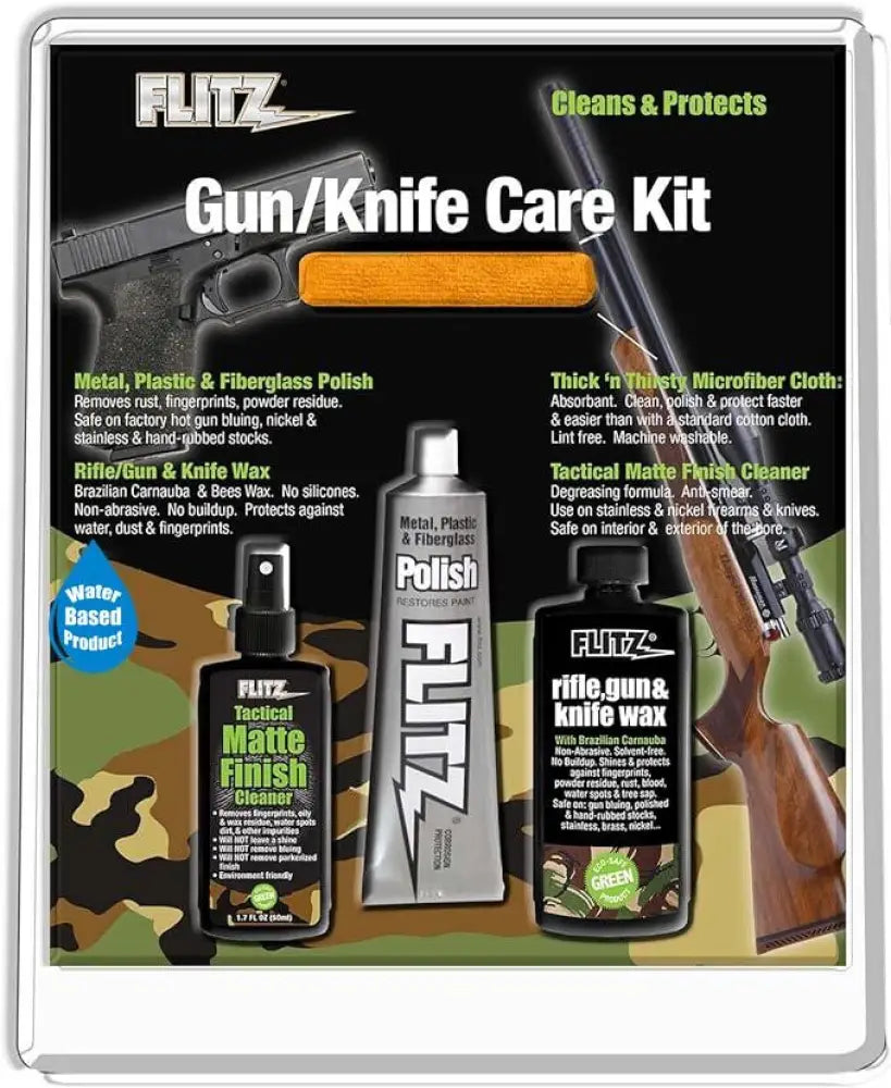 Flitz Paint Stain Polish & Finish|gun Cleaning Kits Gun Knife Care Kit Buy at Faith and Freedom Outdoors