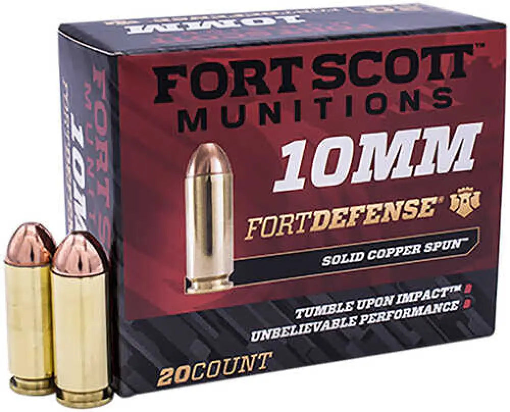 Fort Scott Munitions 10mm-124-scv Tumble Upon Impact Ammo – Match Grade Self-defense Performance - 10mm Auto / 125