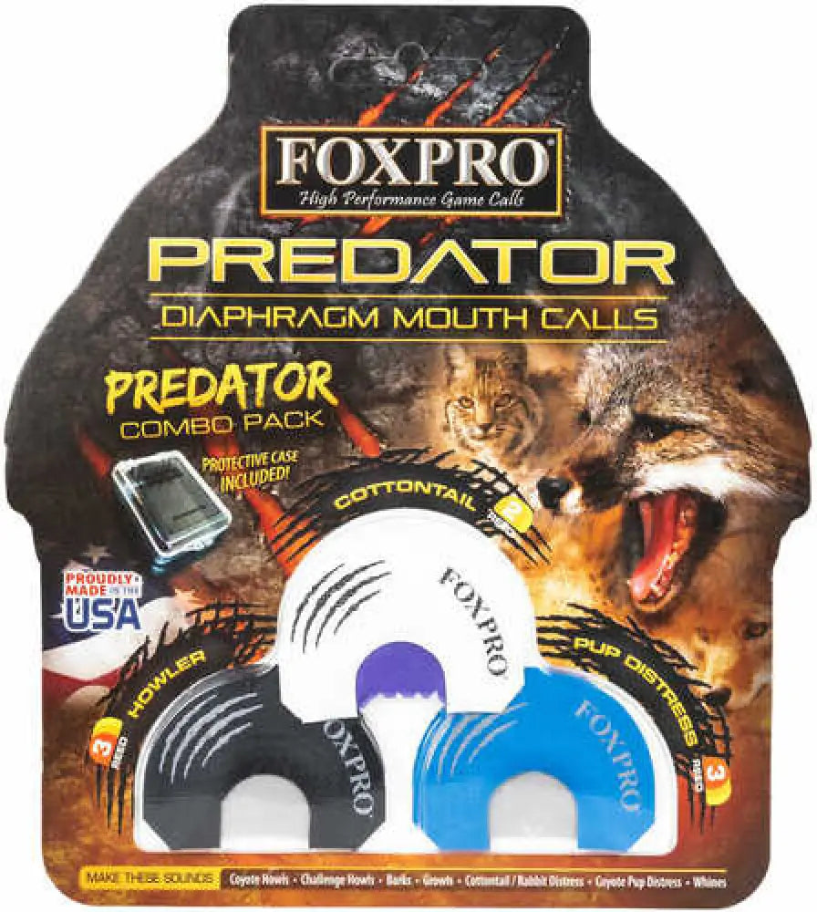 Foxpro Coy Combo Predator Coyote Cottontail One/three Reed Diaphragm Calls - Coy Combo