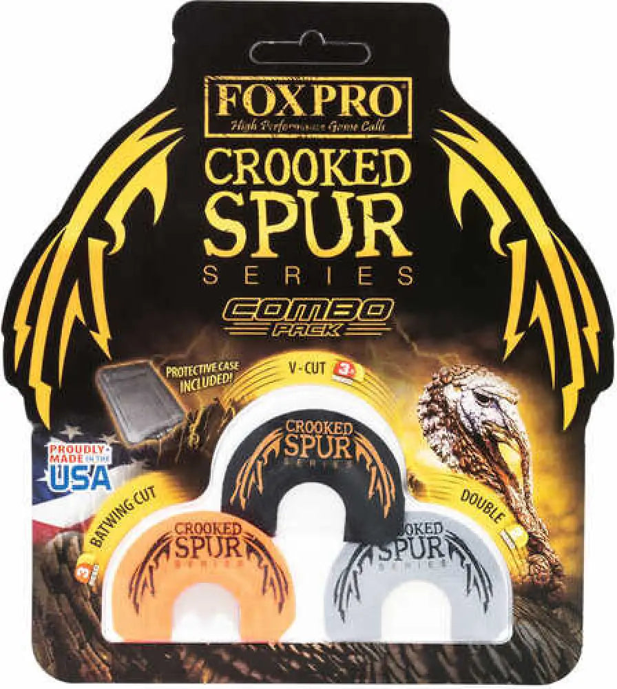 Foxpro Crooked Spur Combo Pack Turkey Two/three-half Reed Diaphragm Calls - Csmcombo
