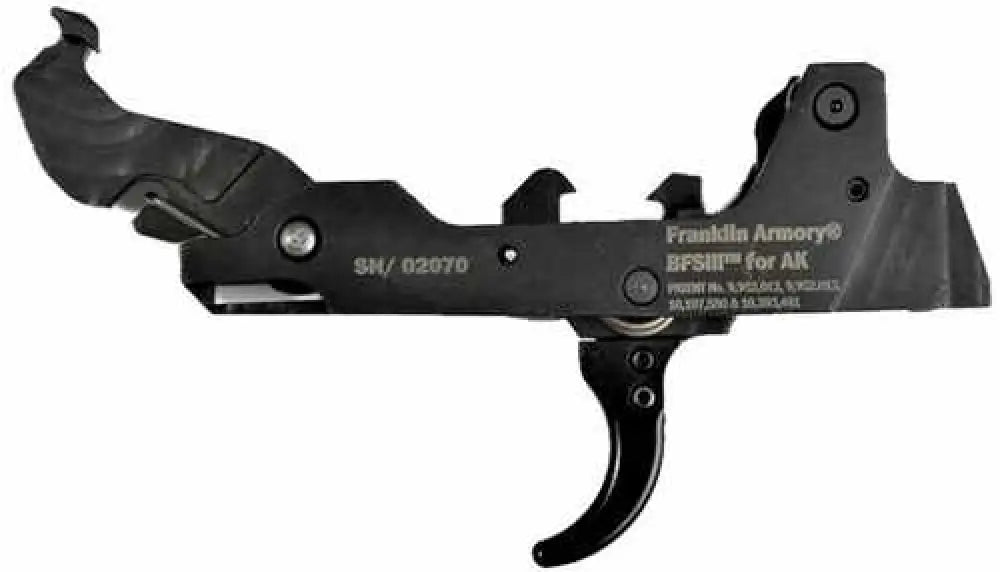 Franklin Armory Bfsiii Ak9-c1 Trigger 9mm Curved Binary 03-50002-black - 03-50002-blk