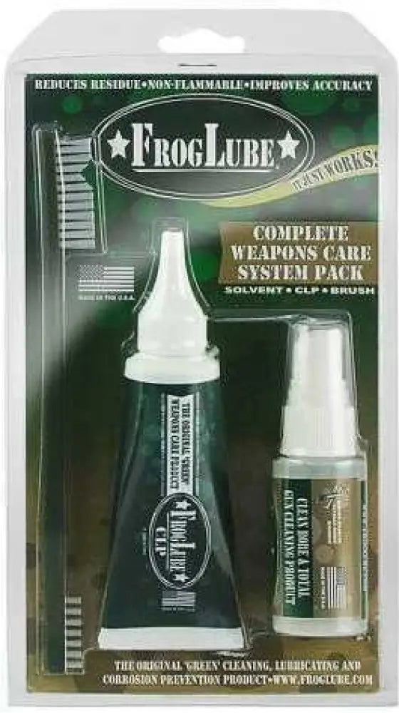 Froglube Clamshell System Kit with 1 Oz Solvent/ 1.5oz Clp Squeeze Tube/ Brush 15207