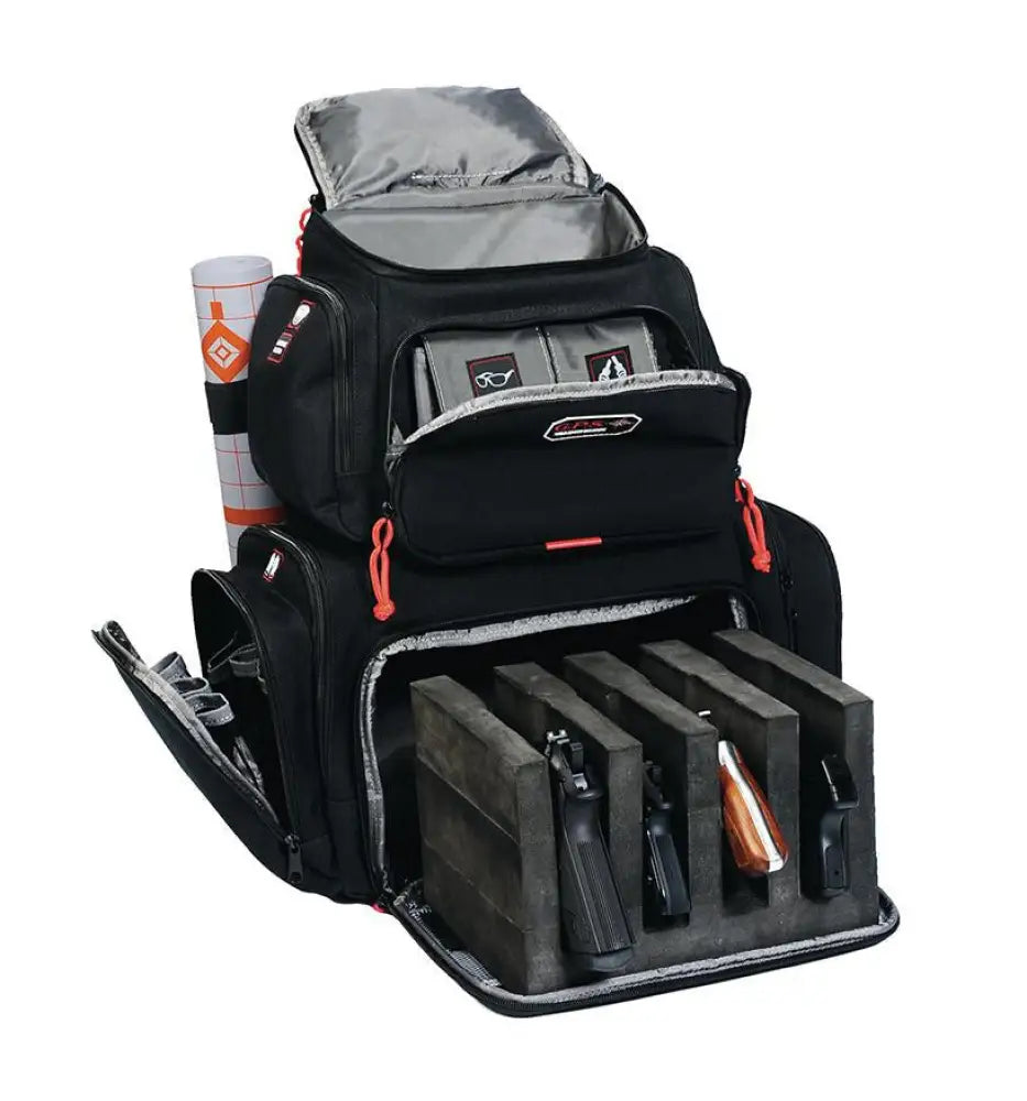 G-outdoors Backpacks|handgun Cases|packs & Bags Handgunner Backpack with 4 Handgun Cradle-black Buy at Faith
