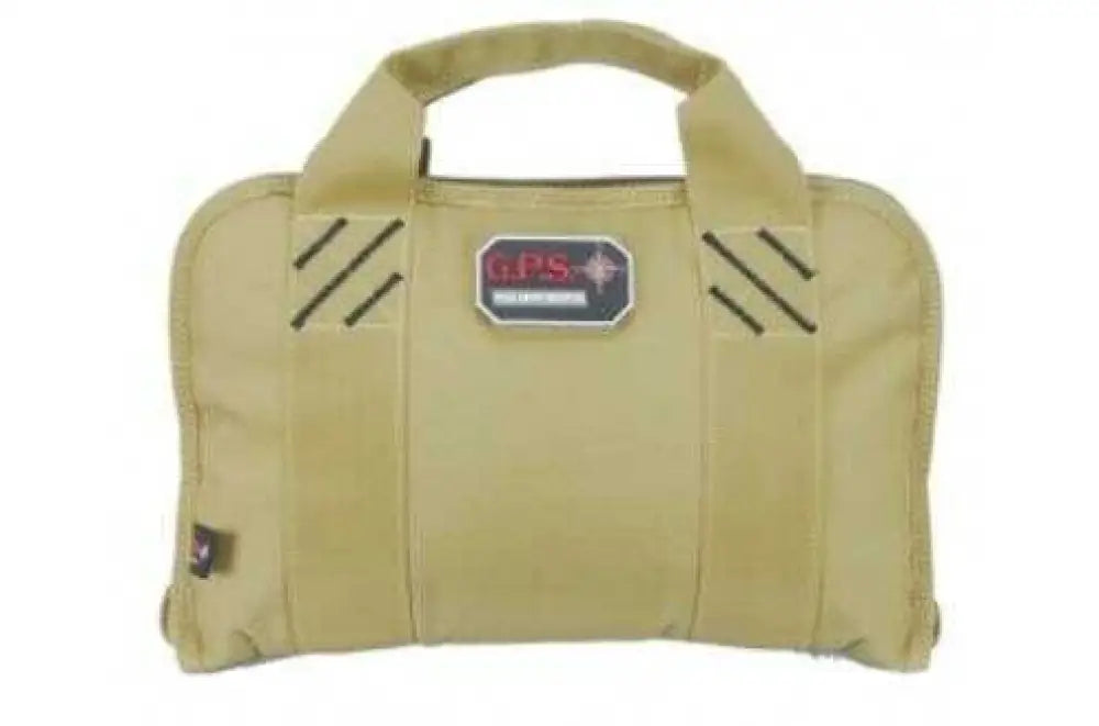 G*outdoors Gps-1308pct Double Pistol Case with Ammo Dump Cup Tan 1-2 Handguns - Gps-1308pct