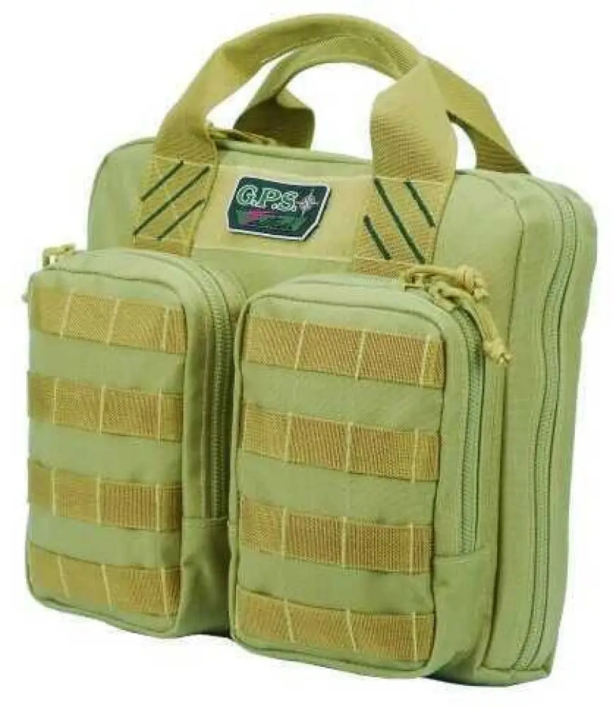 G Outdoors Inc. G.p.s. Tactical Double + 2 Pistol Case Tan - Gps-t1411pct