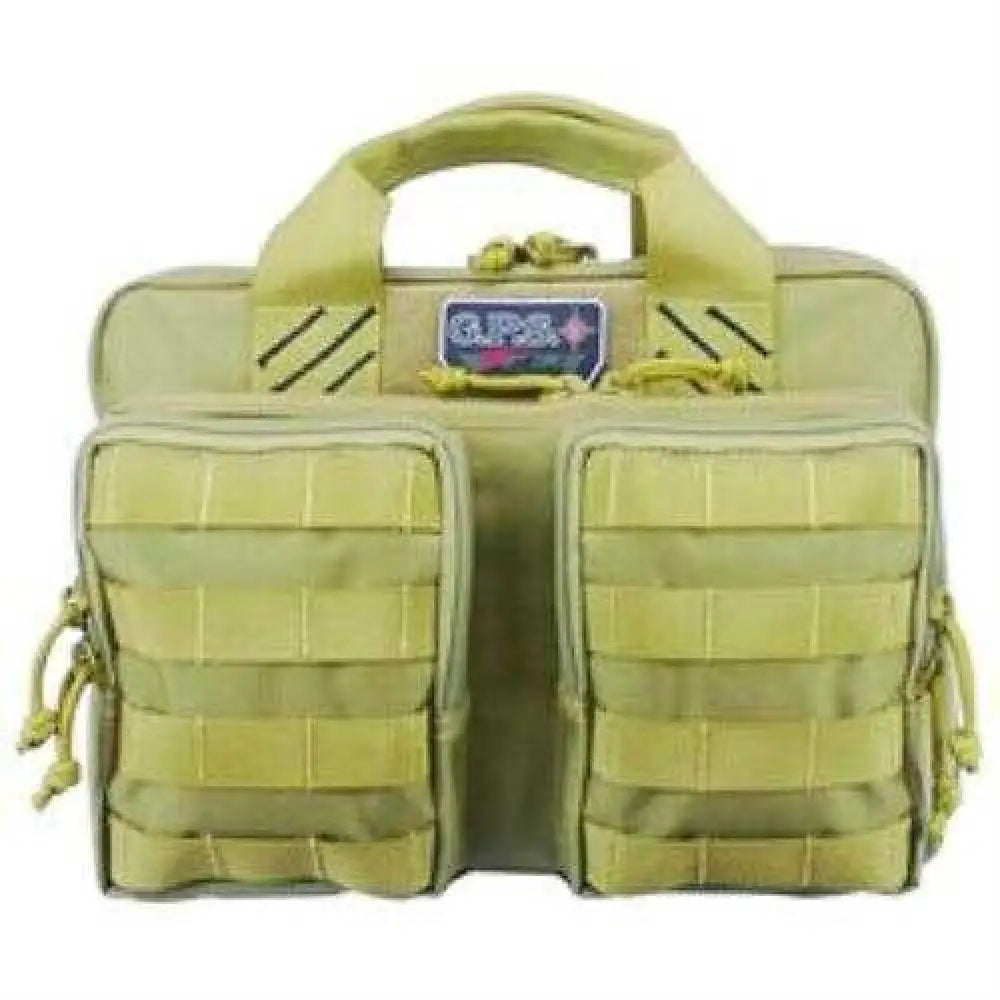 G Outdoors Inc. G.p.s. Tactical Quad + 2 Pistol Case Tan - Gps-t1312pct
