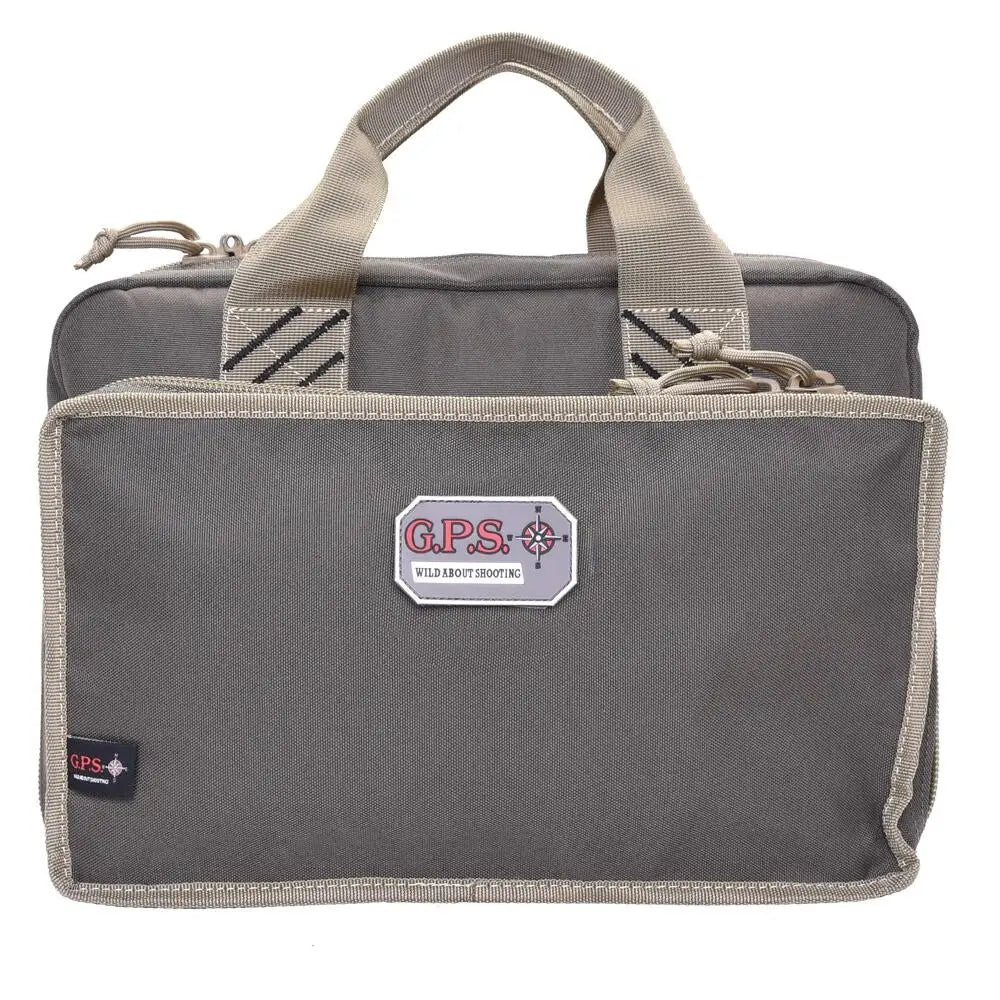 G-outdoors Range Bags Gps Quad Handgun Bag with Mag Storage and Dump Cups Rifle Green Khaki Buy at Faith and Freedom