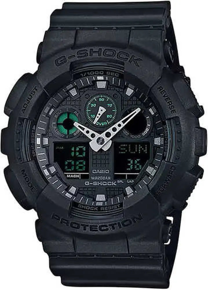 G-shock Ga100mb1acr Tactical Black Stainless Steel Bezel 145-215mm - Ga100mb1acr