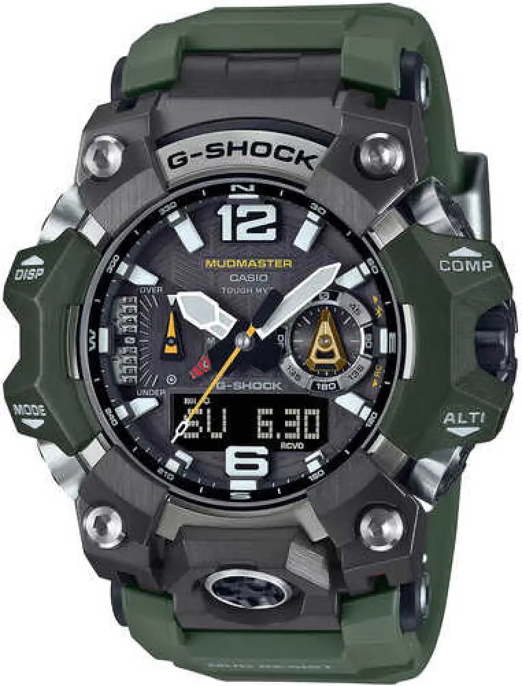 G-shock Mudmaster Watch Green Compatible W/ Casio Watches App - Gwgb10003acr
