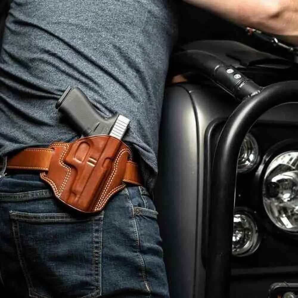 Galco Cm870 Combat Master Tan Leather Belt Slide Fits Sig P365xl/spectre Comp Right Hand - Cm870