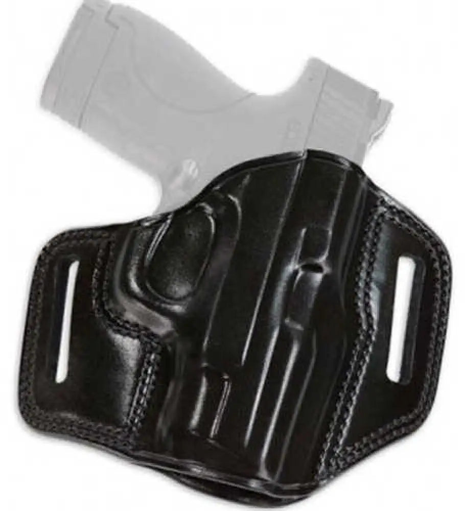 Galco Combat Master Belt Holster Fits Sig Sauer P320c 9/40 Slide Up to 1.75’’ Right Hand Leather Black - Cm822b