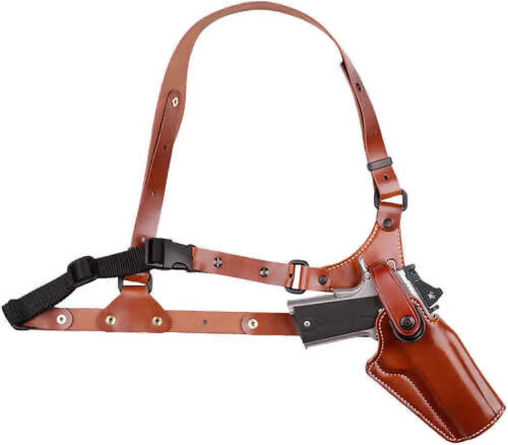 Galco Ga228r Great Alaskan Chest Holster Fits Up to 54’’ Tan/ Glock 20/21 - Ga228r