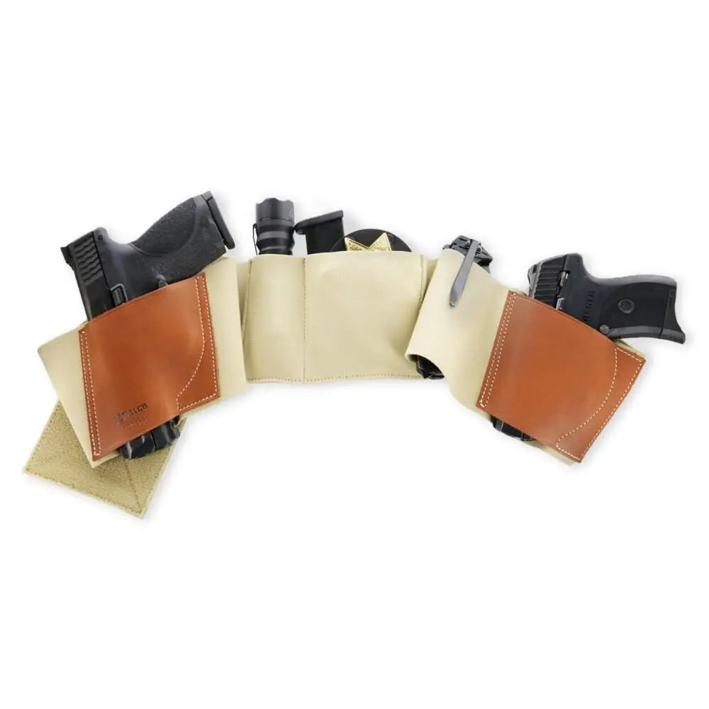 Galco Shooting|gun & Magazine Combo Holsters Underwraps Belly Band 2.0 for Glock 30 with Rail Khaki Small Ambi Buy