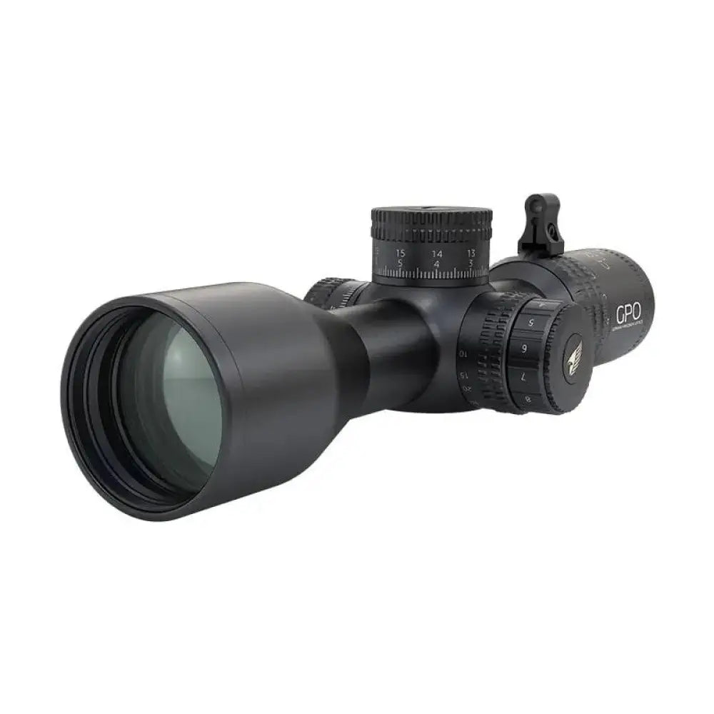 German Precision Optics Centerfire Scopes Gpo Centuri 4x Super Compact Rifle Scope 4-16x44i 30mm Ffp Mil Illum. Black