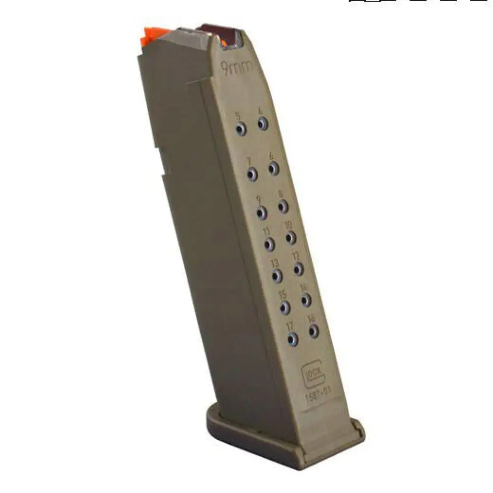 Glock Handgun Magazines Gen5 Factory Magazine G17 G17l G19 G19x G26 G34 9mm Luger - Flat Dark Earth 17/rd (pkg) Buy