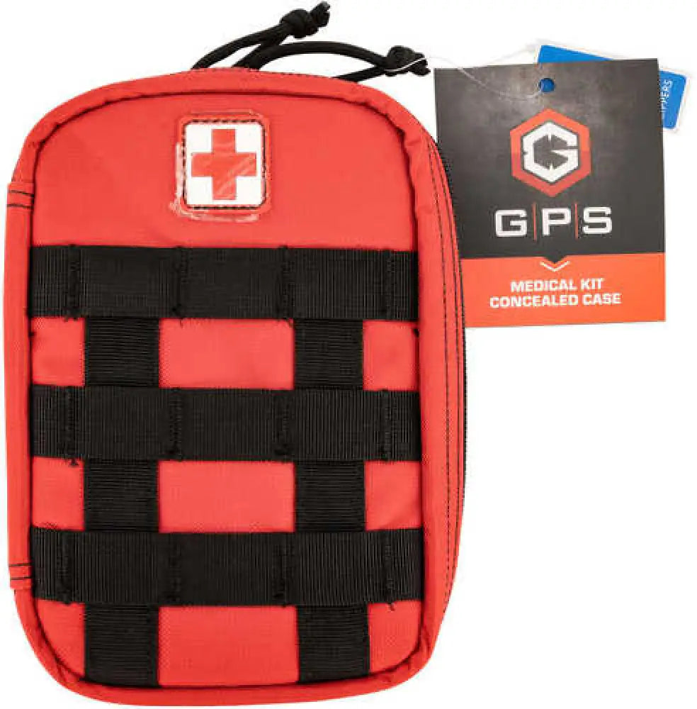 Gps Bags Medical Concealed Case Red - Gpsmedckitrd